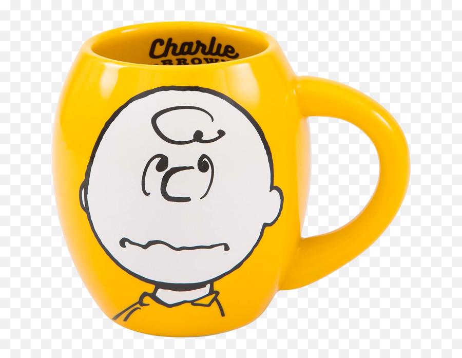 Peanuts - Charlie Brown Good Grief Oval Ceramic Mug Serveware Emoji,Peanut Emoticon