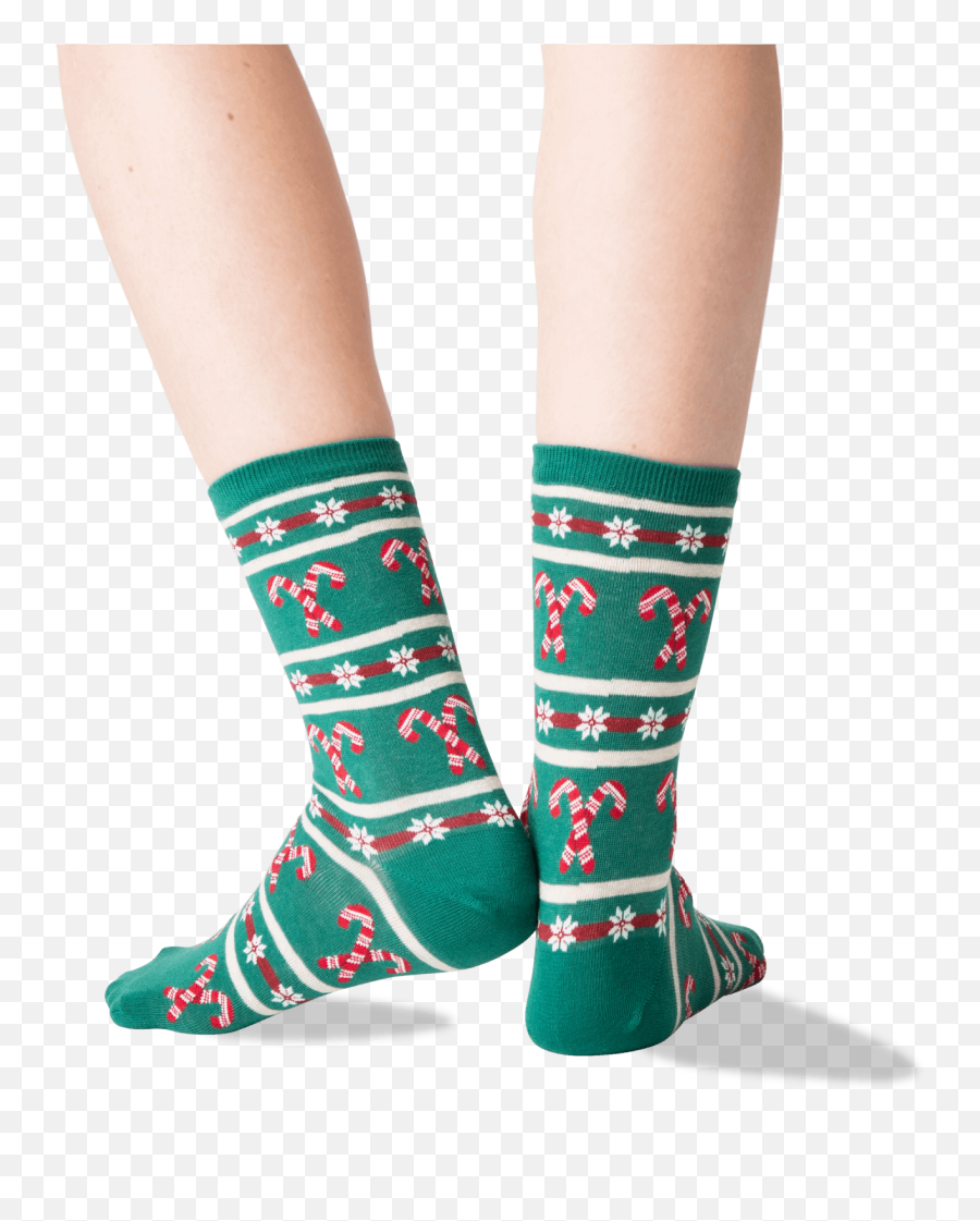 Womens Candy Cane Stripe Socks - For Teen Emoji,Candycane Emoji