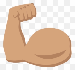 Flexed Biceps Emoji - Emoji,Embroidered Patch Emojis