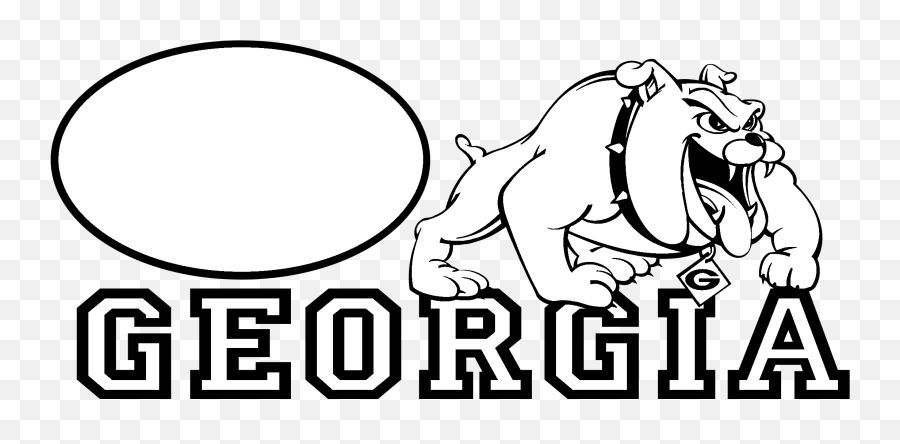 White Georgia Bulldog Svg - Bowie State University Emoji,Gators Emoticon Beating Georgia Bulldogs