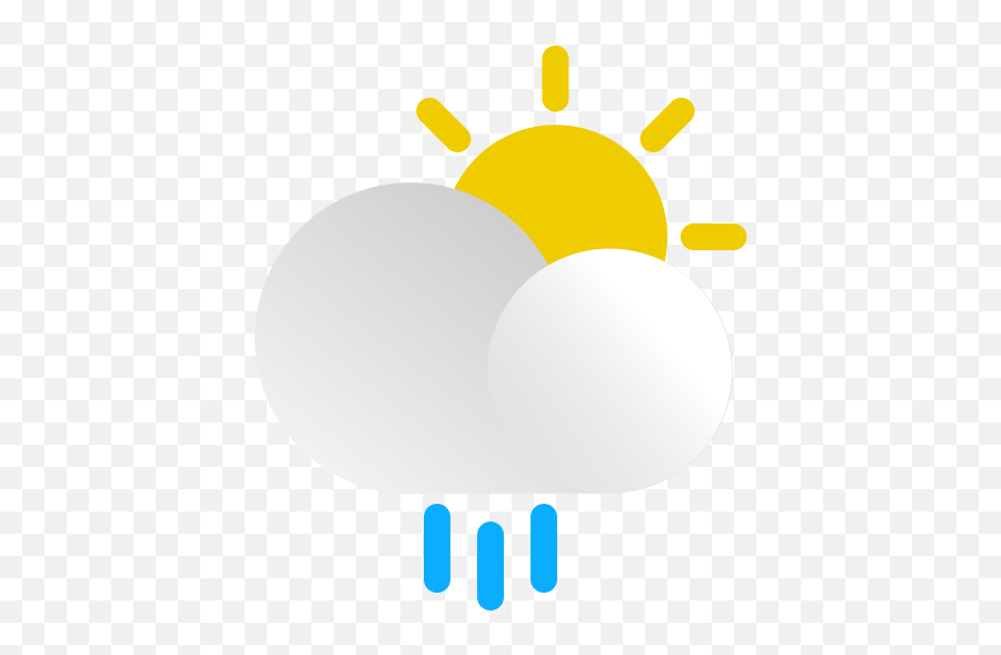 Weather Sun Suny Cloud Rain Rainy - Sun And Cloud And Rain Icon Png Emoji,Rainy Weather Emoticons