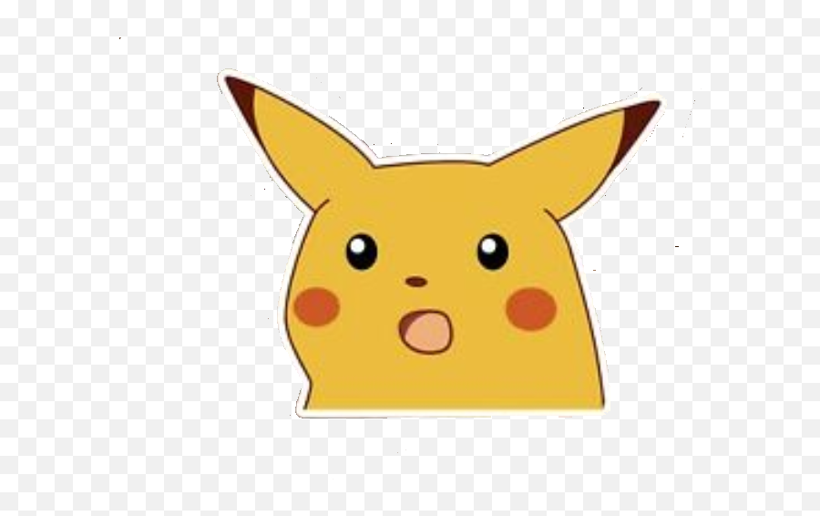 Meme Pikachu Sorprendido Sticker - Pikachu Meme Emoji,Emoticon Sorprendido Whatsapp Png