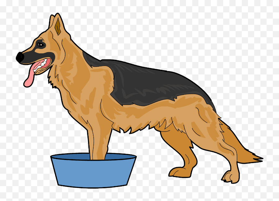 Dogs Lovers - Ice Water German Shepherd Emoji,German Sheppherd Emotions Based On Ears