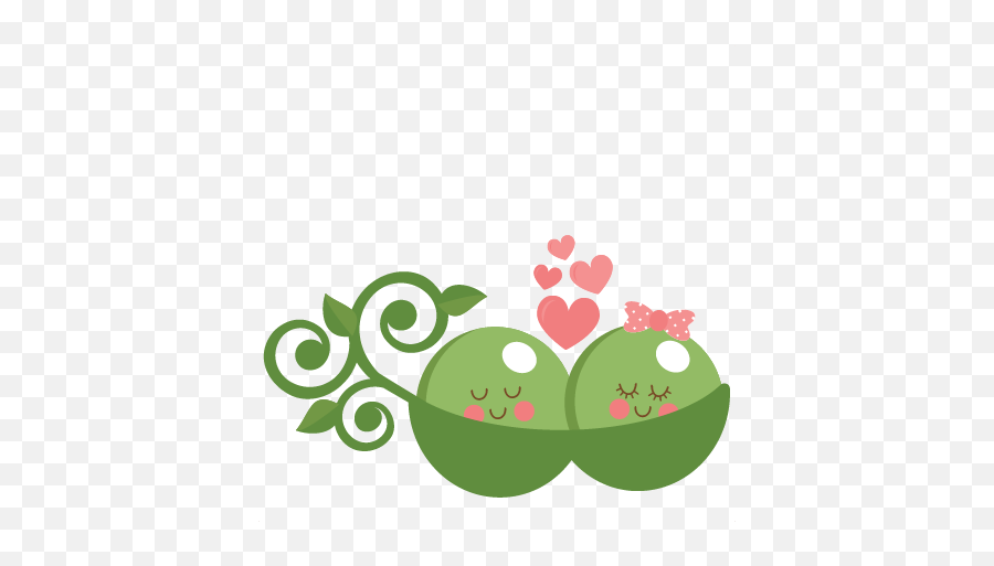 Download Peas In Love Svg Scrapbook Cut File Cute Clipart - Peas In Love Emoji,Peas Emoji