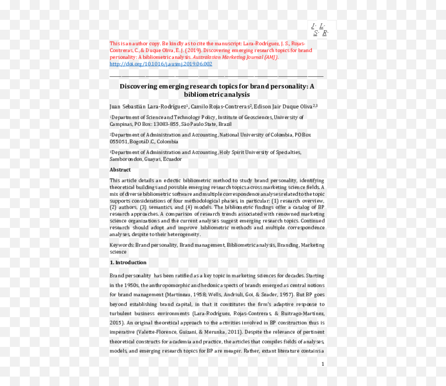 Bibliometric Analysis - Document Emoji,