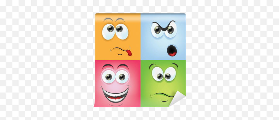 Papier Peint Cartoon Faces Avec Des Émotions U2022 Pixers - Nous Vivons Pour Changer Happy Emoji,Cartoon Faces Emotions