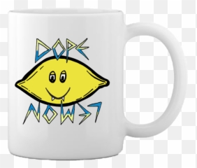 Dope Lemon White Mug Emoji,Emoticon For Dope