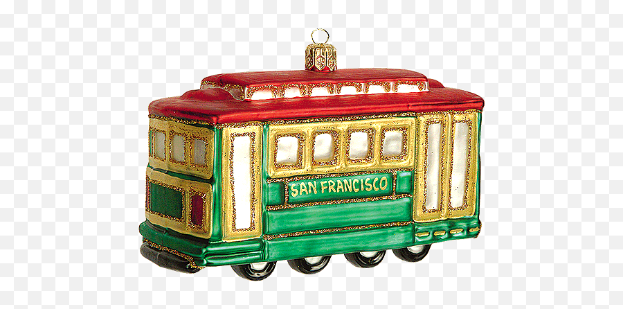 San Francisco Cable Car - Christmas Magic Emoji,San Francisco Emoticons