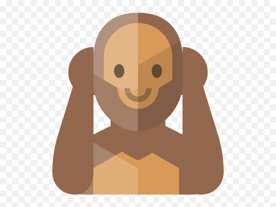 Monkey Hear No Evil Emoji Png Transparent Emoji,Chimp Emoji