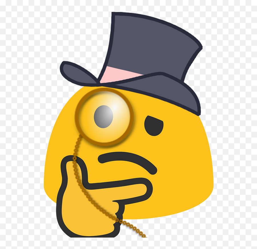 Sir Thinking Thinking - Top Hat Thinking Emoji,Thinking Emoji On Android