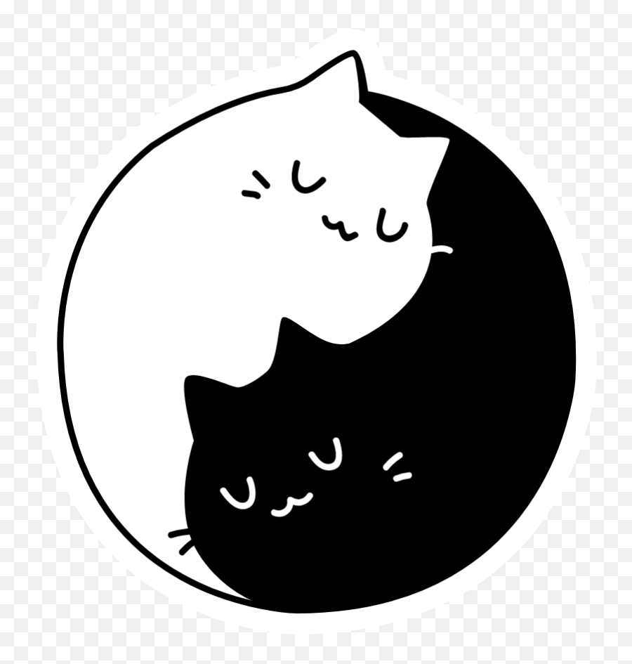 Pin On Cute Cats - Sticker Mania Emoji,Black Cat Face Emoji