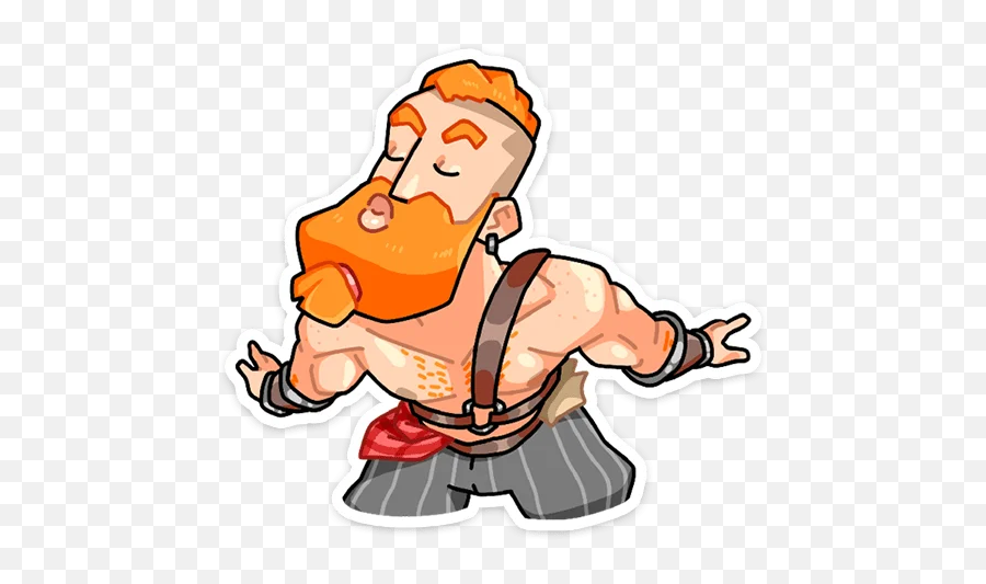 Telegram Sticker From Pack Emoji,Barbarian Emoji