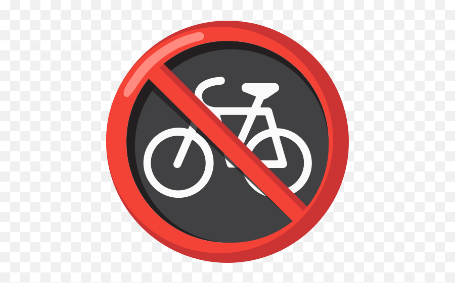 No Bicycles Emoji,Flsuhed Emoji