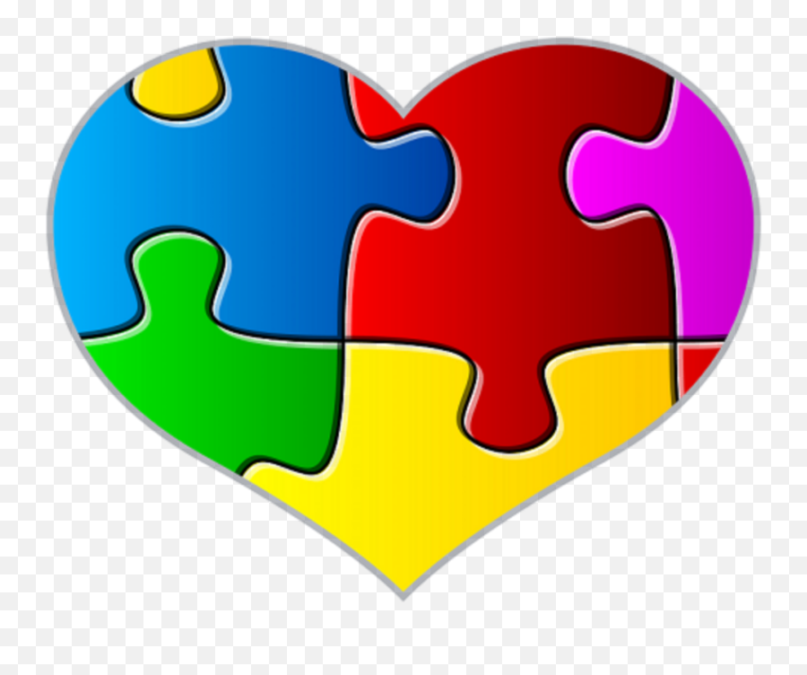 Autism Heart Png - Autism Heart Png Emoji,Emotions Cards Autism