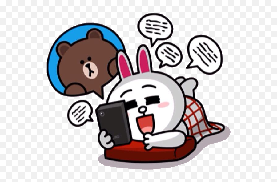 Line Stickers Craze - Brown Cony Sticker Emoji,Line Messenger Emoticons