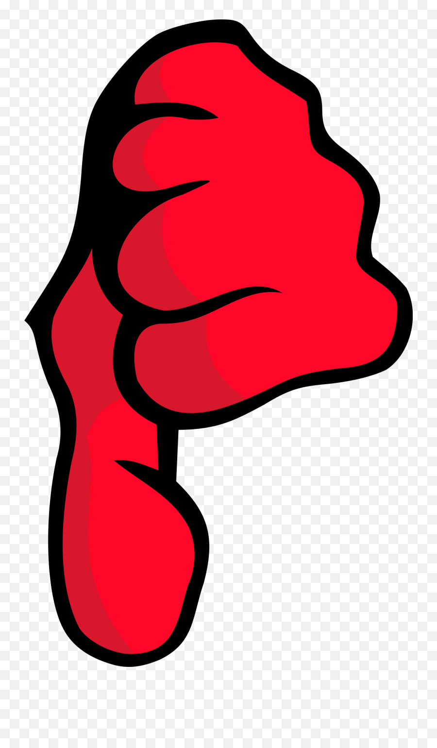 Fist Thumb Finger - Not Okay Clip Art Emoji,Okay Hand Emoji