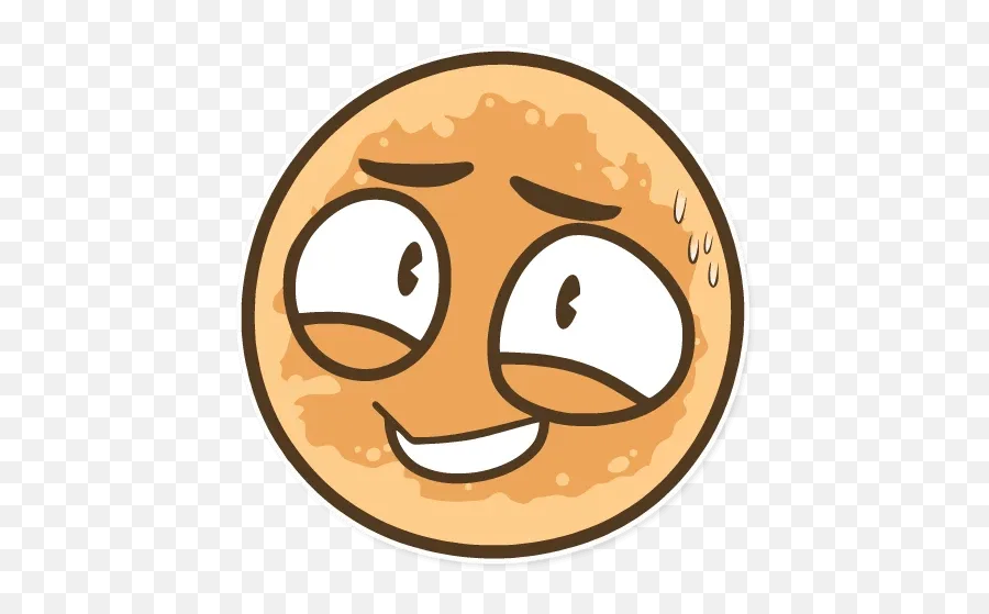 Stickers Set For Telegram - Happy Emoji,Pancake Emoticon