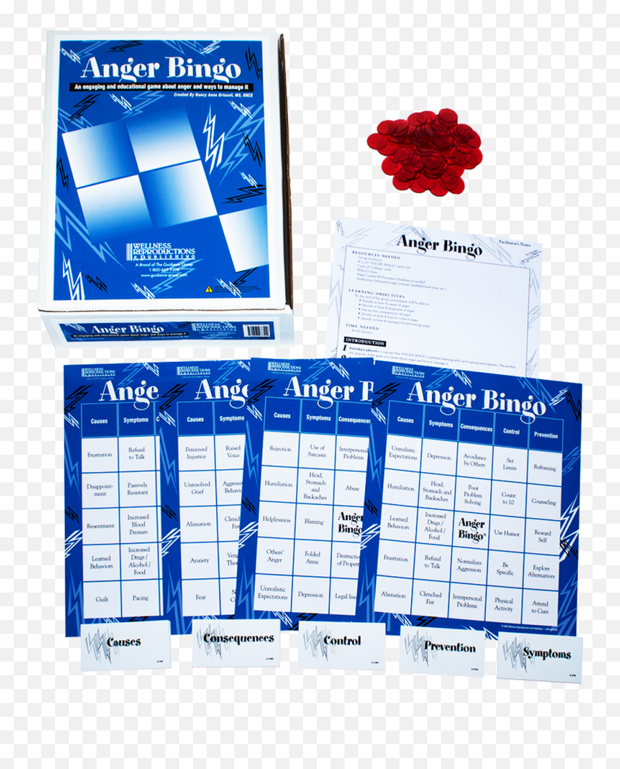 Anger Bingo Game For Adults - Horizontal Emoji,Emotions Game For Adults