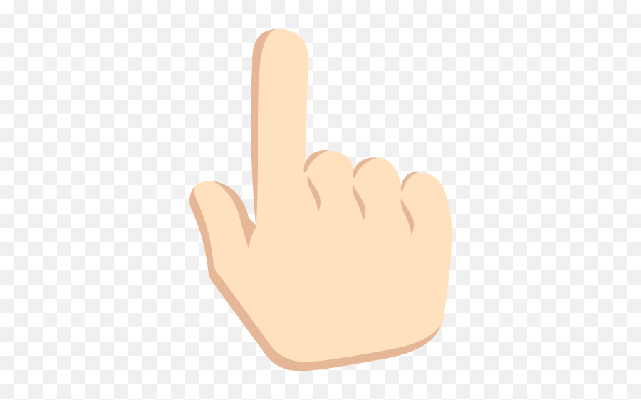 Dorso Da Mão Com Dedo Indicador Apontando Para Cima - Index Finger Emoji,Emoji Dedos