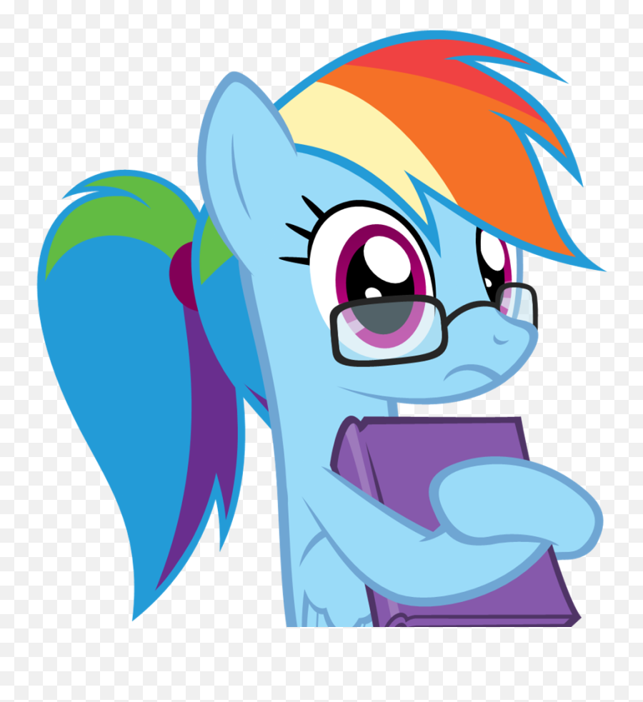 Rainbow Dash Has Now Officially Become - Mlp Rainbow Dash Nerd Emoji,My Little Pony Rainbow Dash Sunglasses Emoticons