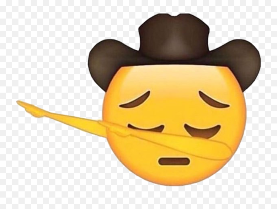 Download Antonio Garza Cowboy Emoji - Sad Cowboy Emoji Transparent,Cowboy Emoji