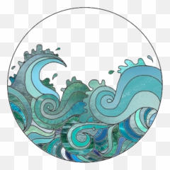 Beach - Drawing Wave Emoji,Ocean Wave Emoji