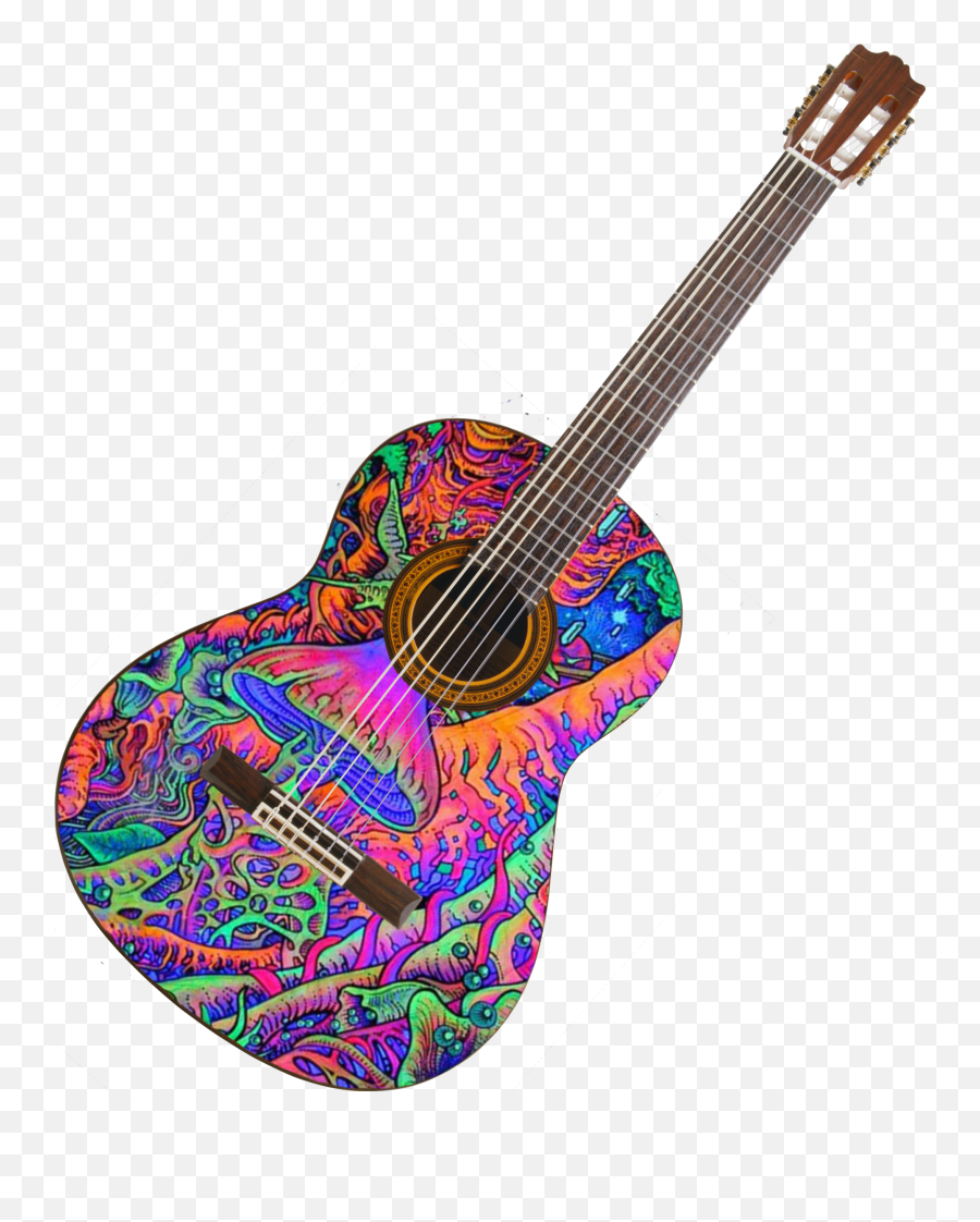 Hippie Sticker Challenge On Picsart - Classical Guitar Png Emoji,Why Do Hippies Use Emojis