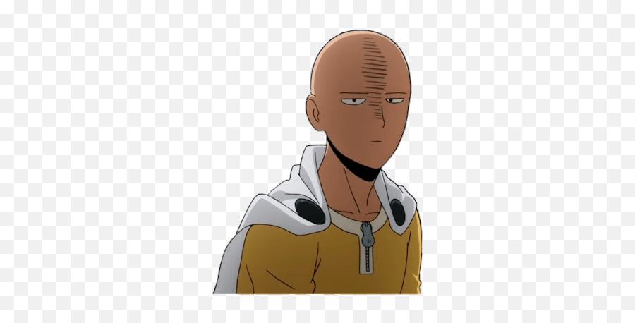 One Punch Man - Not Happy Psd Official Psds One Punch Man Png Emoji,Punch Emoji