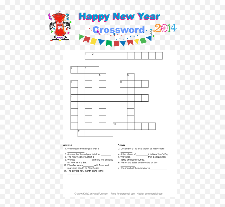 New Years Noisemaker Party Stuff New - Vertical Emoji,A Language That Speaks In Emotions Crossword Puzzle