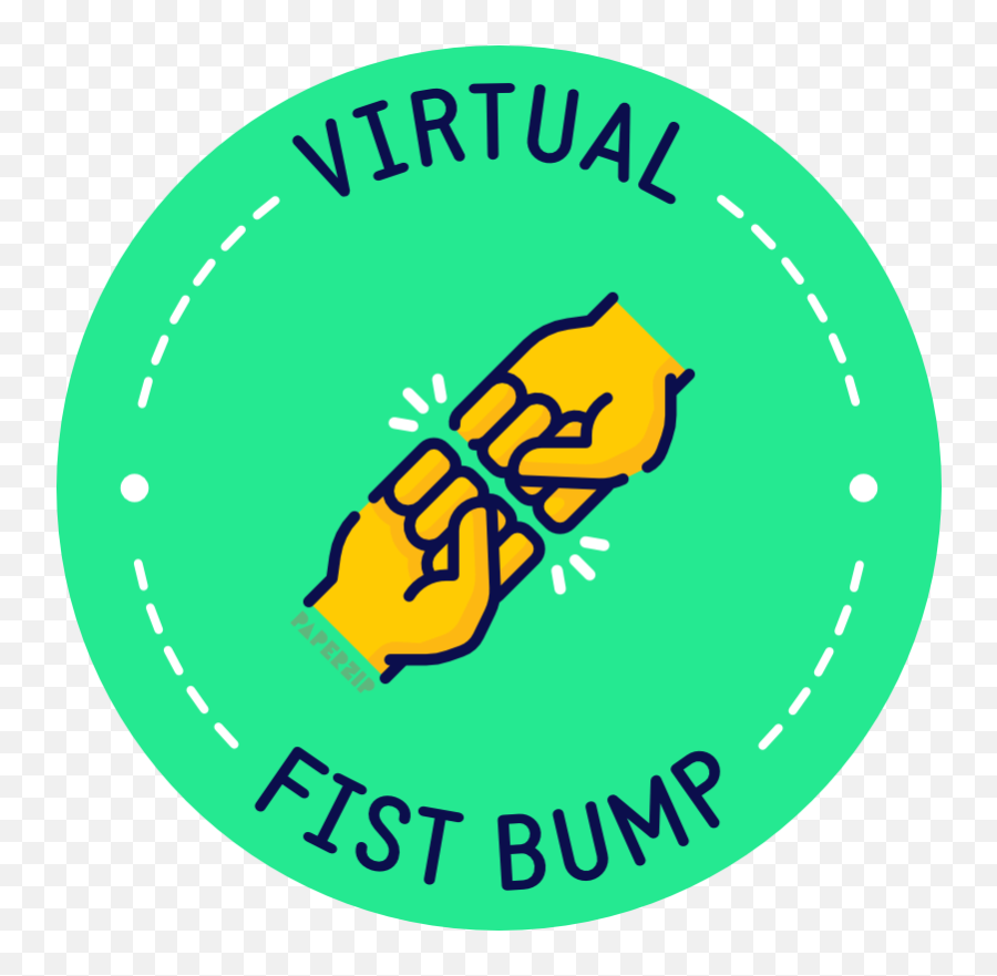 Remote Learning Digital Stickers - Virtual Fist Bump High Virtual Fist Bump Emoji,Green Fist Emoji