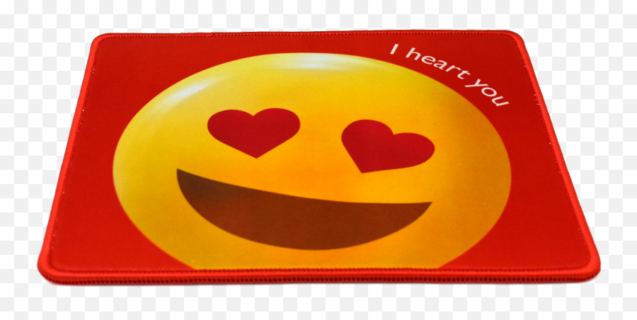 Mouse Pads - Happy Emoji,Rabbit Heart Emoticon