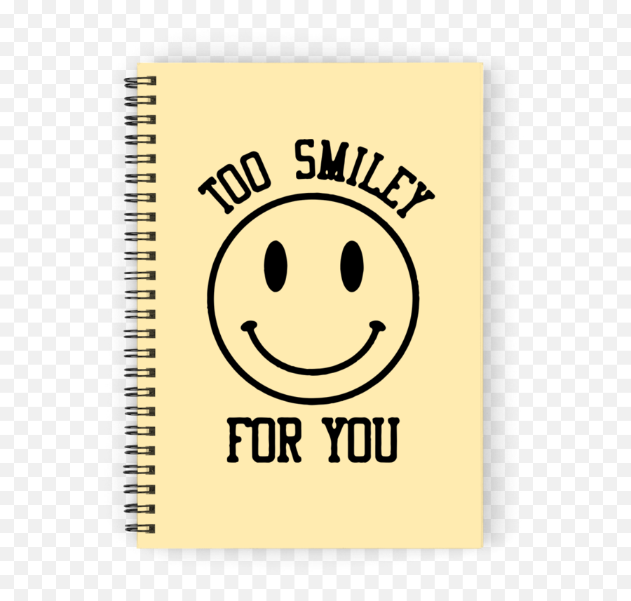 Too Smiley Notebook - Happy Emoji,Jason Mask Steam Emoticon