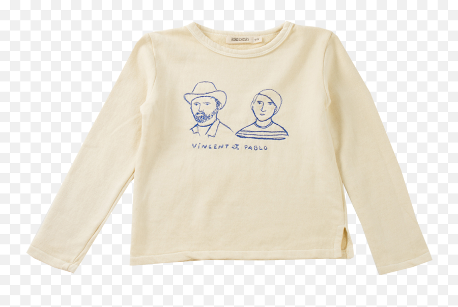 Bobo Choses Sweatshirt Vincent Et Pablo - Orange Mayonnaise Long Sleeve Emoji,Pablo & Shoey - Raw Human Emotion Year Released
