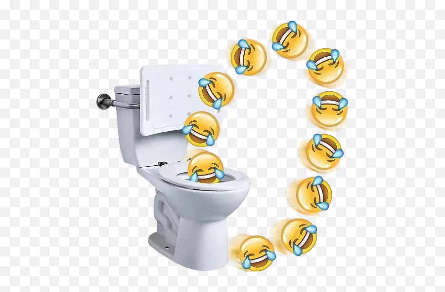 Emojismilecry Whatsapp Stickers - Stickers Cloud Toilet Emoji,Water And Toilet Emoji