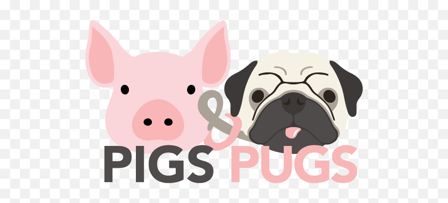 Animals - Pigs And Pugs Emoji,Dog Emotion Committed To Human Pig