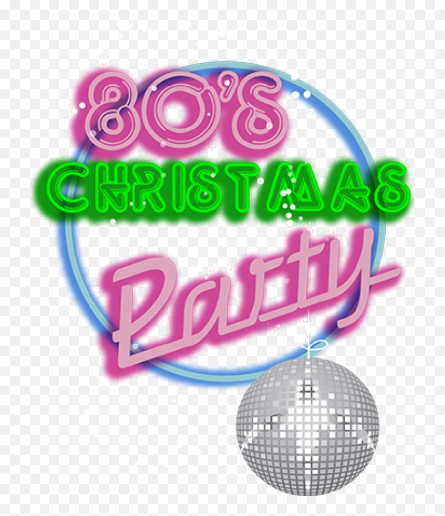 80s Neon Sign Christmas Sticker - Dot Emoji,80s R&b Song Emotions