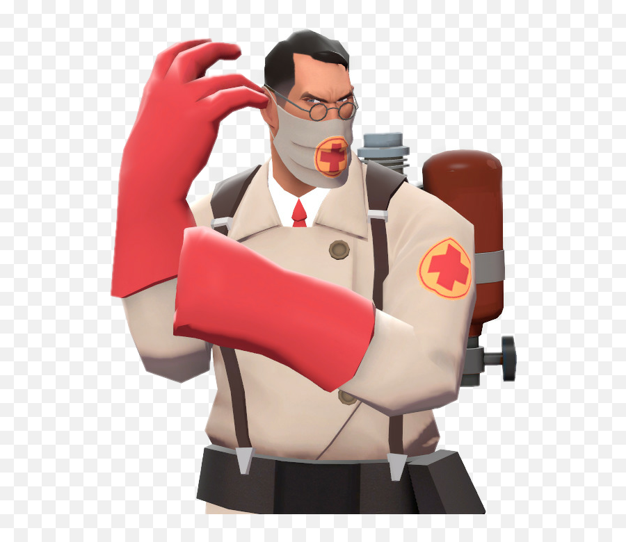 Teamfortress2 Tf2 Medic 2 Sticker By - Tf 2 Medic Surgical Mask Emoji,Medic Emoji Tf2