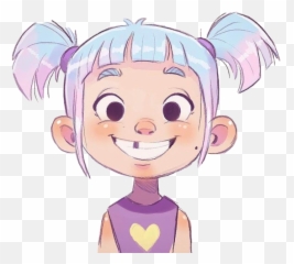 Girl Hair Toddler Pastelaesthetic Sticker By Cheyenne Emoji,Pigtail Emoji For Facebook