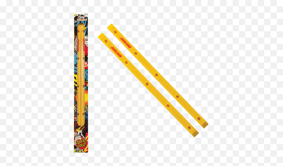 Santa Cruz Slimline Yellow Skateboard Rails - Rails Skate Santa Cruz Emoji,Body Code Emotion Code Santa Cruz