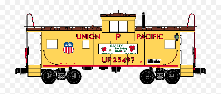 The Western Depot - Train Union Pacific Caboose Emoji,Lcomotive Emoticon