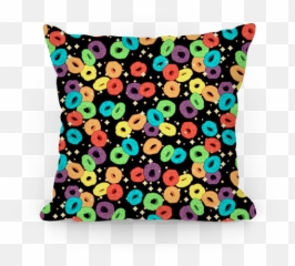 Spacey Fruity Cereal Pillows Lookhuman - Decorative Emoji,Kawaii Throwing Emoticon