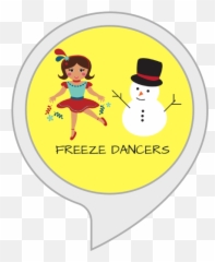 Amazoncom Freeze Dancers Alexa Skills - National Girl Child Day Cards Emoji,Dancing Emoticon Video