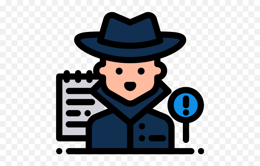 Detective Vector Svg Icon - Costume Hat Emoji,Police Detective Emoji