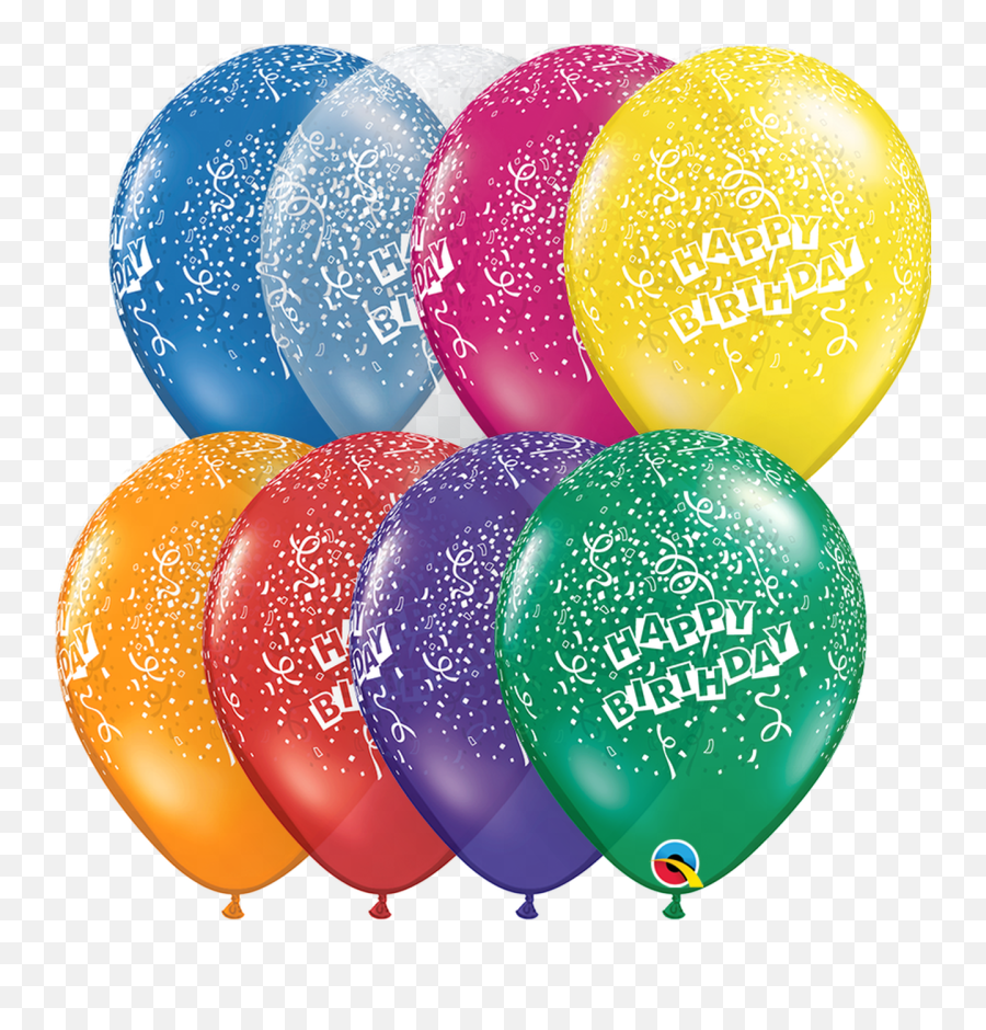 Qualatex Happy Birthday Jewel - Balloon Emoji,Birthday Balloons Emojis