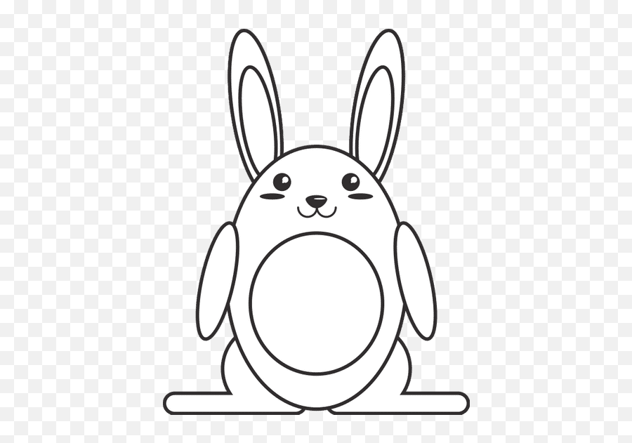 Rabbit Cartoon Rabbit Cartoon - Canva Dot Emoji,Unicorn Emoji Black An Dwhite