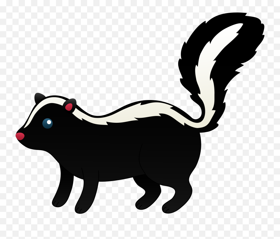 Free Skunk Clipart Black And White Emoji,Skunk Emoji