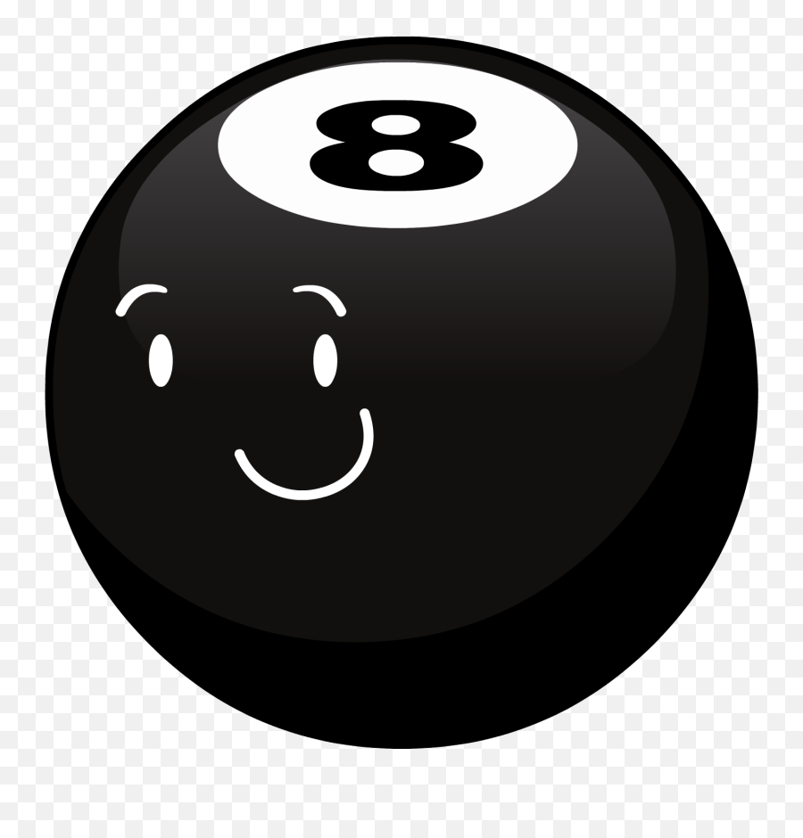 Download Hd Pool Ball Png - Inanimate Insanity 8 Ball Bfdi 8 Ball Logo Emoji,Pools Closed Emoticon
