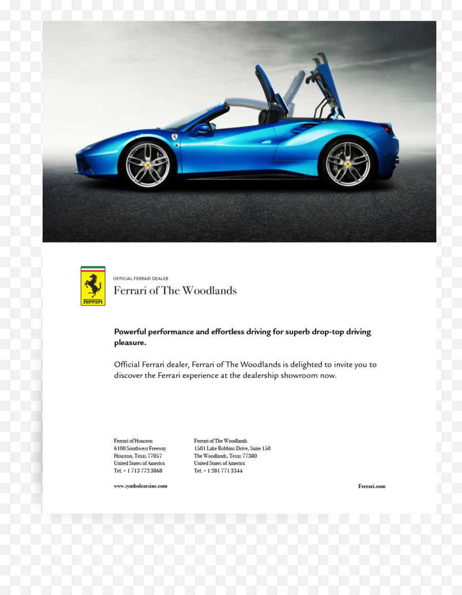 Ferrari Of Houston The Woodlands - Ferrari 488 Spider Side Emoji,Find Me A Black/red 2008 Or 09 Ferrari F430 For Sale At Driving Emotions