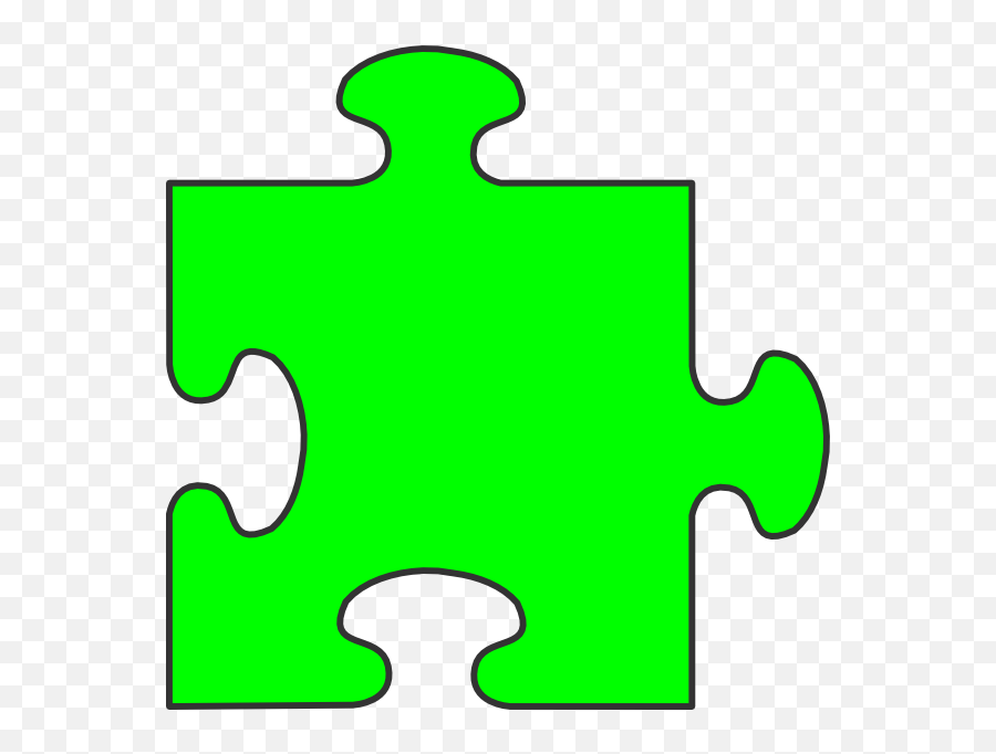 Blue Border Puzzle Piece Top Clip Art At Clker - Clip Art Blue Coloured Puzzle Pieces Emoji,Jigsaw Emoji