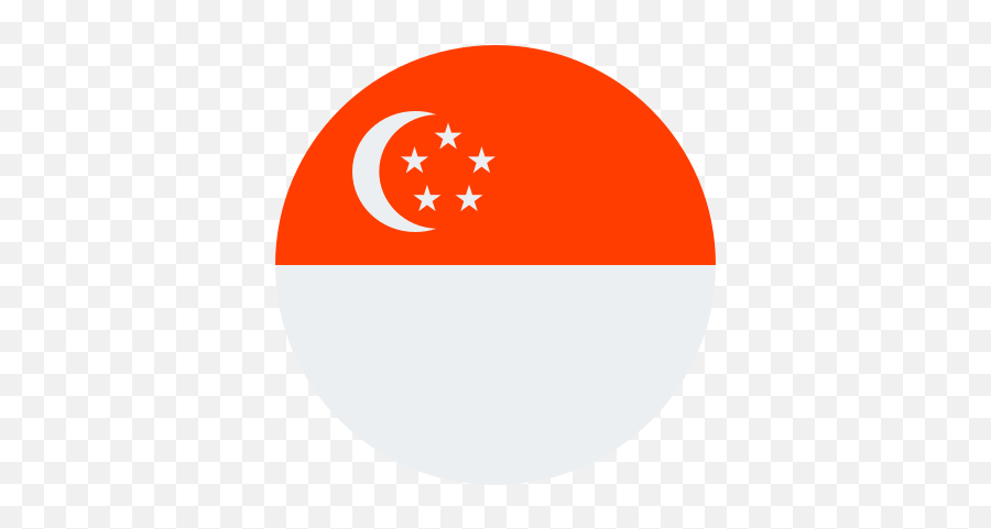 Singapore Icon In Color Style Emoji,Skype Mooning Emoji